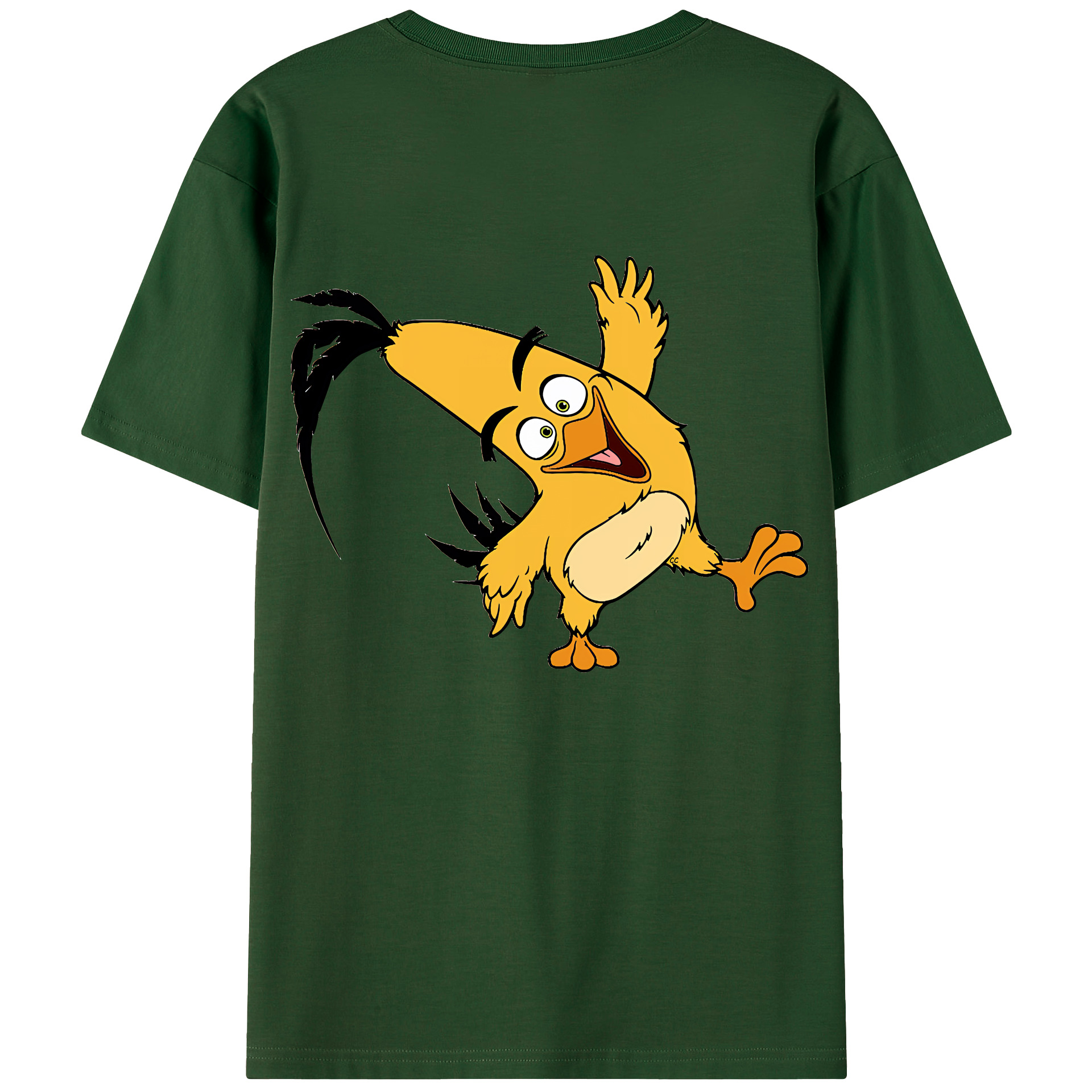 （画像用） Angry Birds アングリーバード 綿100％半袖Tシャツ（背面プリント）